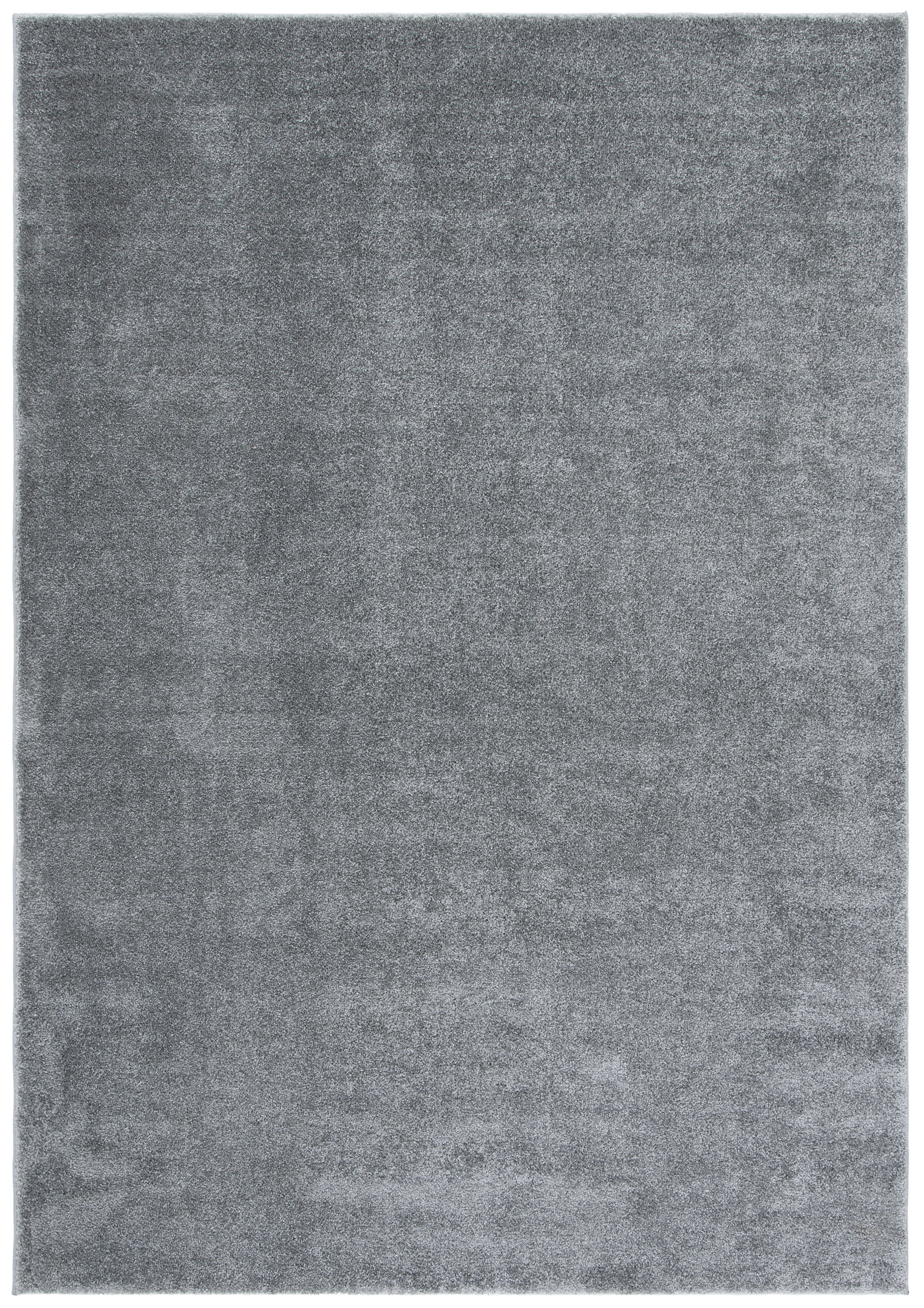 Gray Hand-Knotted Non-Slip Round Synthetic Area Rug