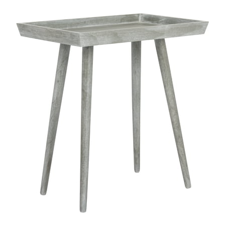 SAFAVIEH Nonie Casual Glam Tray Accent Table, Slate Grey
