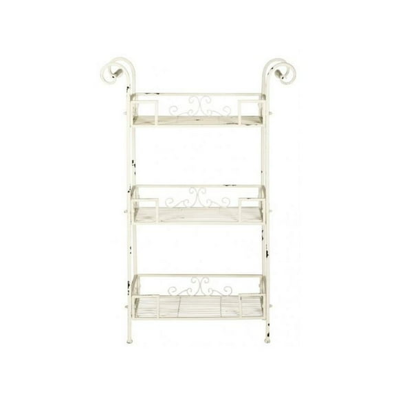 SAFAVIEH Noreen Outdoor Patio 3 Tier Shelf, Antique White