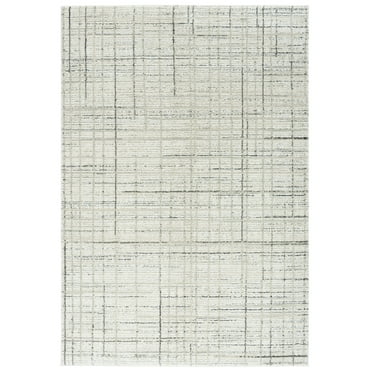 SAFAVIEH Northport Coilean Abstract Area Rug, Ivory/Charcoal, 8' x 10'