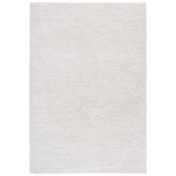 SAFAVIEH Northport Paylynn Solid Area Rug, Ivory/Beige, 5'3" x 7'6"