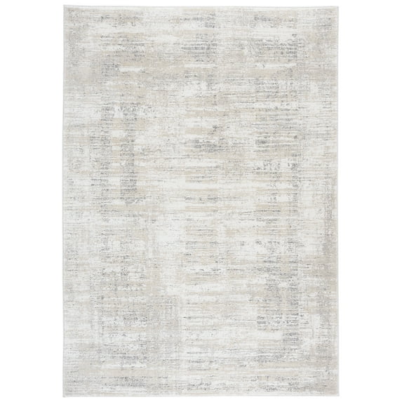 SAFAVIEH Northport Warwick Abstract Area Rug, Ivory/Grey, 4' x 6'