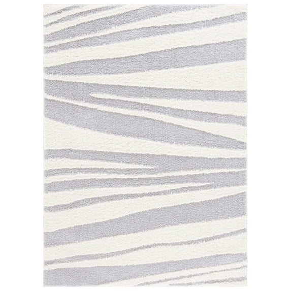 SAFAVIEH Norway Duncan Modern Area Rug, Grey/Ivory, 9' x 12'