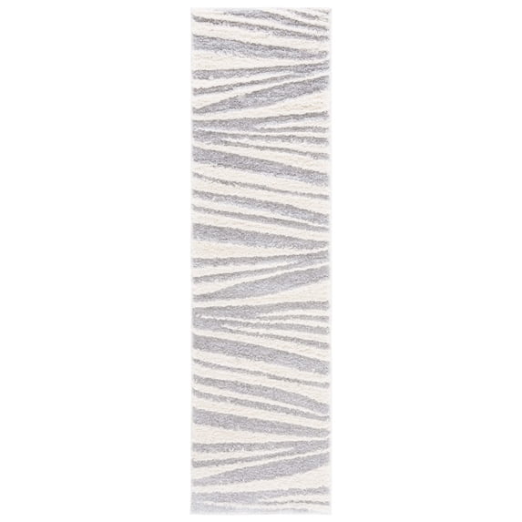 SAFAVIEH Norway Duncan Modern Runner Rug, Grey/Ivory, 2'2" x 8'