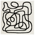 thumbnail image 1 of SAFAVIEH Norway Durga Modern Area Rug, Ivory/Black, 6'7" x 6'7" Square, 1 of 8