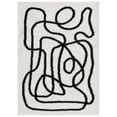 thumbnail image 1 of SAFAVIEH Norway Durga Modern Polyester Area Rug, Ivory/Black, 2'2" x 4', 1 of 8
