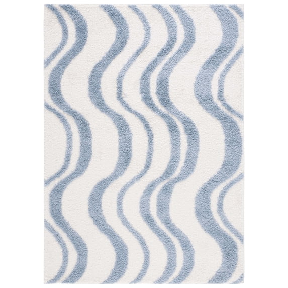 SAFAVIEH Norway Dustin Modern Area Rug, Blue/Ivory, 8' x 10'
