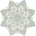 thumbnail image 1 of SAFAVIEH Novelty Abigail Floral Area Rug, Blue/Ivory, 8' x 8' Round, 1 of 7