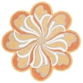 thumbnail image 1 of SAFAVIEH Novelty Alaois Floral Area Rug, Rust/Gold, 3' x 3' Round, 1 of 7