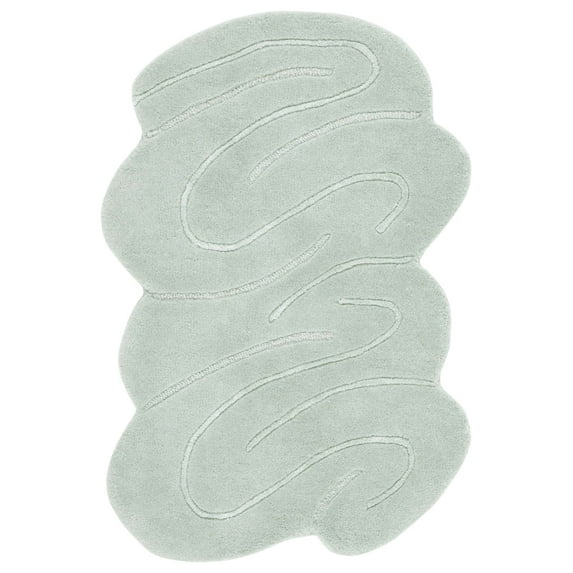 SAFAVIEH Novelty Amy Abstract Area Rug, Green, 2' x 3' Scalloped