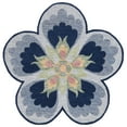 thumbnail image 1 of SAFAVIEH Novelty Flor Floral Area Rug, Blue/Grey, 3' x 3' Round, 1 of 7