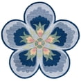 thumbnail image 1 of SAFAVIEH Novelty Flor Floral Area Rug, Blue/Grey, 6' x 6' Round, 1 of 7