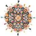 thumbnail image 1 of SAFAVIEH Novelty Frosina Floral Wool Area Rug, Blue/Pink, 3' x 3' Round, 1 of 7