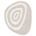 thumbnail image 1 of SAFAVIEH Novelty Kayleah Abstract Area Rug, Beige/Ivory, 3' x 3' Scalloped, 1 of 7