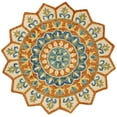 thumbnail image 1 of SAFAVIEH Novelty Kiersten Floral Area Rug, Rust/Ivory, 8' x 8' Round, 1 of 7
