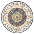 thumbnail image 1 of SAFAVIEH Novelty Lakisha Bordered Area Rug, Blue/Ivory, 8' x 8' Round, 1 of 7
