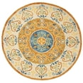 thumbnail image 1 of SAFAVIEH Novelty Lakisha Bordered Area Rug, Rust/Ivory, 3' x 3' Round, 1 of 5