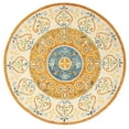 thumbnail image 1 of SAFAVIEH Novelty Lakisha Bordered Area Rug, Rust/Ivory, 8' x 8' Round, 1 of 7