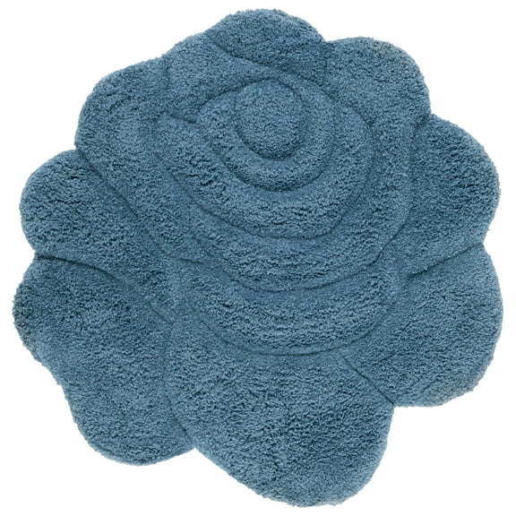 SAFAVIEH Novelty Messiah Floral Area Rug, Blue, 5' x 5' Round