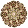 thumbnail image 1 of SAFAVIEH Novelty Mordikai Floral Area Rug, Red/Taupe, 9' x 9' Round, 1 of 7