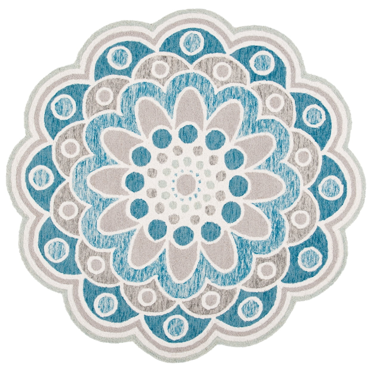 SAFAVIEH Novelty NOV101A Handmade Grey / Blue Rug