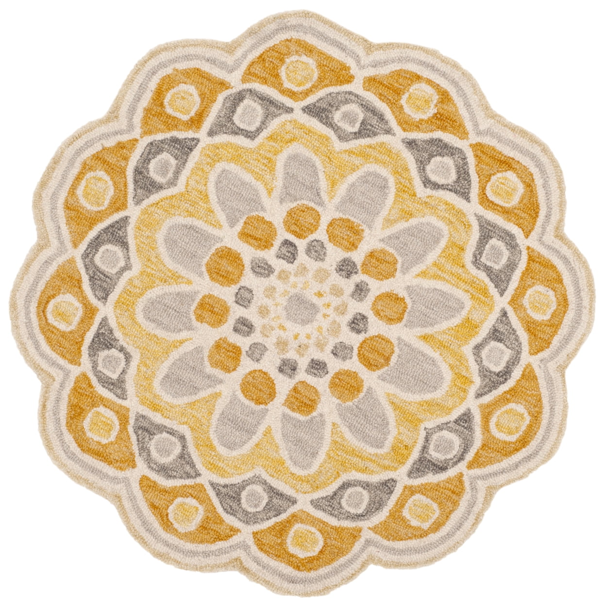 SAFAVIEH Novelty NOV101B Handmade Grey / Gold Rug