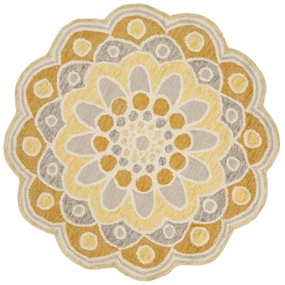 SAFAVIEH Novelty NOV101B Handmade Grey / Gold Rug