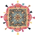 thumbnail image 1 of SAFAVIEH Novelty Kebo Floral Wool Area Rug, Pink/Purple, 4' x 4' Round, 1 of 6