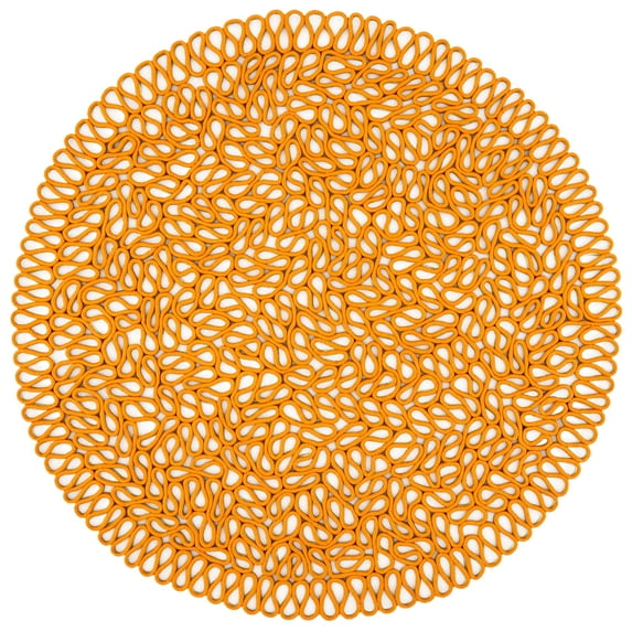 SAFAVIEH Novelty Delbert Abstract Reversible Area Rug, Orange/Green, 5' x 5' Round