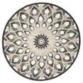 thumbnail image 1 of SAFAVIEH Novelty Rosalin Geometric Area Rug, Charcoal/Ivory, 8' x 8' Round, 1 of 7