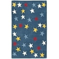 thumbnail image 1 of SAFAVIEH Novelty Shelby Graphic Print Wool Area Rug, Blue/Multi, 2'6" x 4', 1 of 4