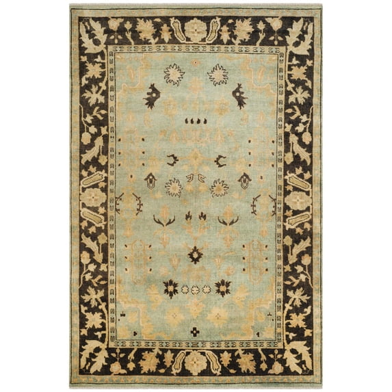 SAFAVIEH OSH112B Oushak Light Blue / Brown