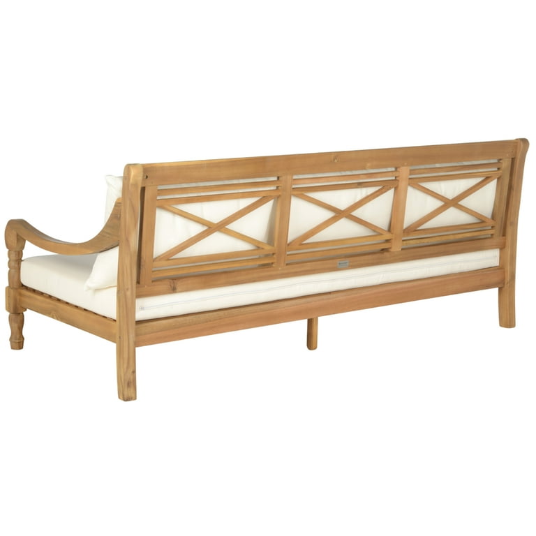 SAFAVIEH OUTDOOR Pasadena Day Bed Natural Beige