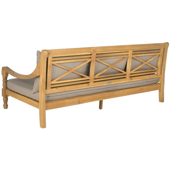 SAFAVIEH  OUTDOOR Pasadena Day Bed Natural / Taupe