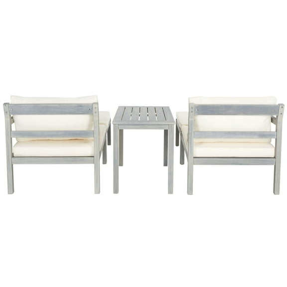 SAFAVIEH  OUTDOOR Pratia 5Pc Outdoor Set Ash Grey / Beige