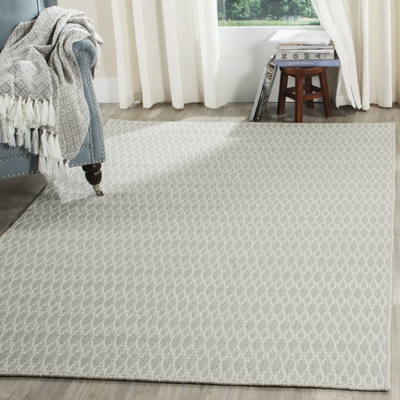 SAFAVIEH Oasis OAS432A Handwoven Grey / Ivory Rug