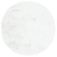 thumbnail image 1 of SAFAVIEH Ocean Amyas Solid Shag Area Rug, Ivory, 4' x 4' Round, 1 of 7