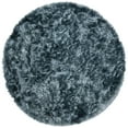 thumbnail image 1 of SAFAVIEH Ocean Amyas Solid Shag Area Rug, Slate, 10' x 10' Round, 1 of 6