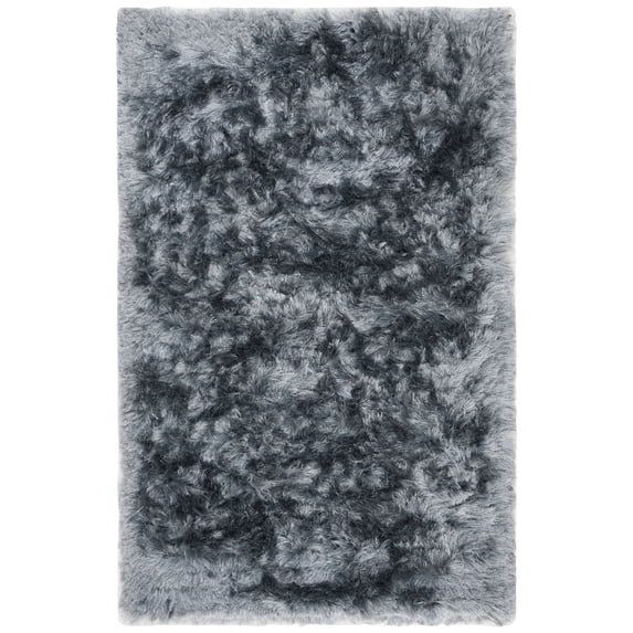 SAFAVIEH Ocean Amyas Solid Shag Area Rug, Slate, 2'3" x 4'