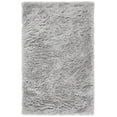 thumbnail image 1 of SAFAVIEH Ocean Braxton Solid Polyester Shag Area Rug, Silver, 5' x 8', 1 of 5