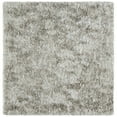 thumbnail image 1 of SAFAVIEH Ocean Trellis Solid Plush Polyester Shag Area Rug, Light Grey, 6' x 6' Square, 1 of 6