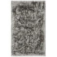 thumbnail image 1 of SAFAVIEH Ocean Trellis Solid Plush Polyester Shag Area Rug, Silver, 2' x 3', 1 of 9