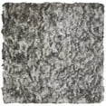 thumbnail image 1 of SAFAVIEH Ocean Trellis Solid Plush Polyester Shag Area Rug, Silver, 4' x 4' Square, 1 of 9