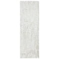 thumbnail image 1 of SAFAVIEH Ocean Trellis Solid Plush Polyester Shag Runner Rug, Ivory, 2'6" x 8', 1 of 6