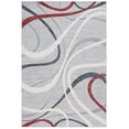 thumbnail image 1 of SAFAVIEH Odyssey Dymphna Modern Area Rug, Grey/Red Ivory, 4' x 6', 1 of 8