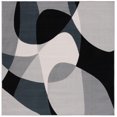 thumbnail image 1 of SAFAVIEH Odyssey Earl Modern Polyester Area Rug, Grey/Black Ivory, 6'7" x 6'7" Square, 1 of 8