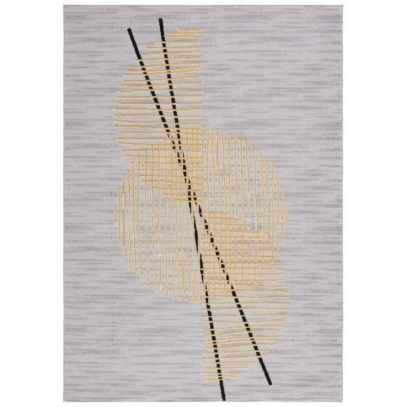 SAFAVIEH Odyssey Eason Modern Area Rug, Grey/Gold, 8' x 10'