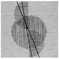 thumbnail image 1 of SAFAVIEH Odyssey Eason Modern Polyester Area Rug, Grey/Black, 6'7" x 6'7" Square, 1 of 9