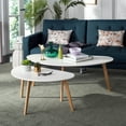 thumbnail image 1 of SAFAVIEH Olida Contemporary Double Coffee Table, White, 1 of 5