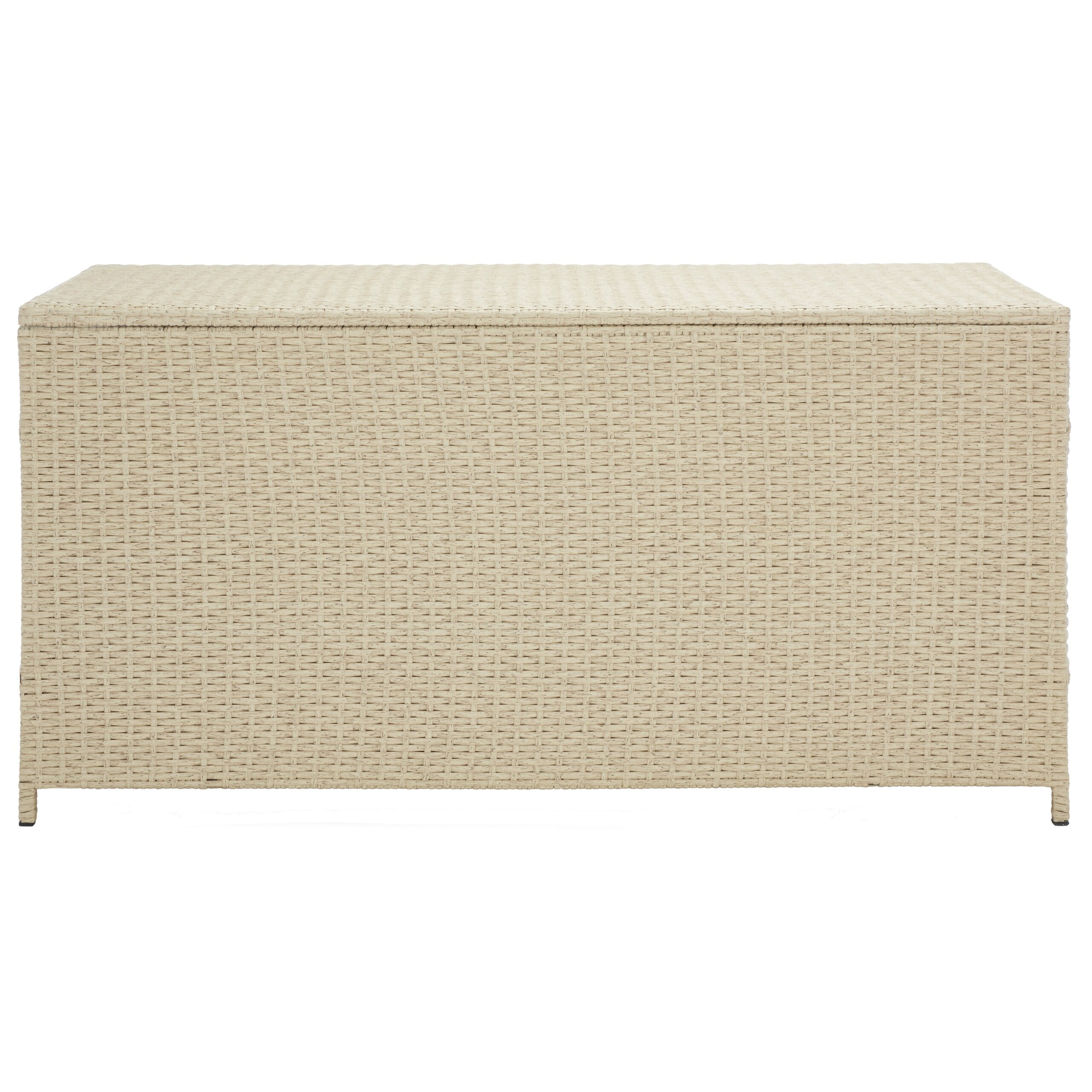 SAFAVIEH Oliveira Outdoor Furniture Patio Cushion Box, Beige/White ...